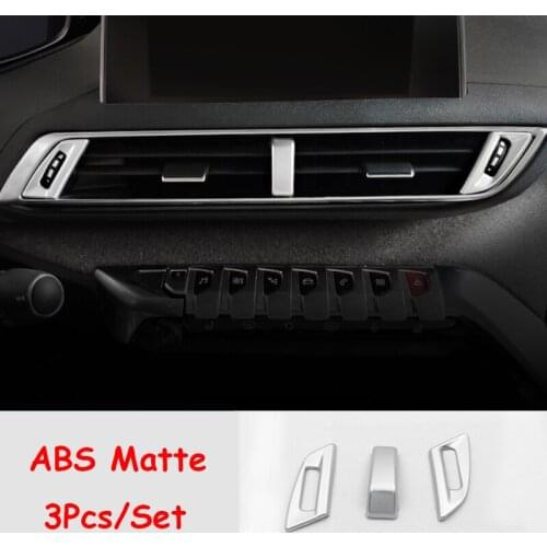 For Peugeot 3008 GT 5008 2017 2018 ABS Matte central air-conditioning outlet decoration Cover Trim accessories car styling