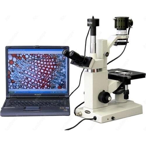 Inverted Tissue Culture Microscope--AmScope Supplies 3MP USB Camera + Inverted Tissue Culture Microscope 40X-640X