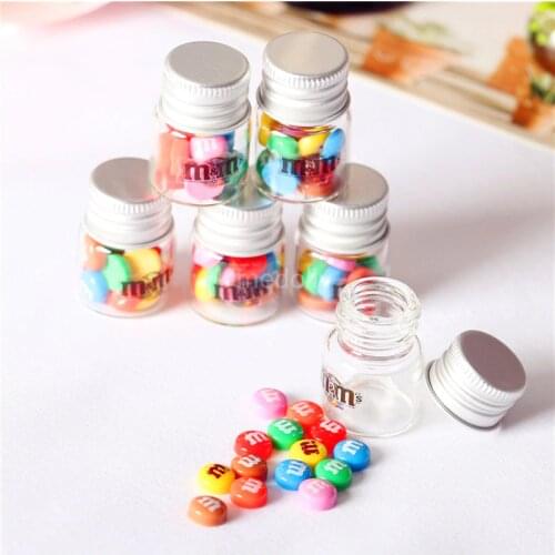 1/6 Miniature Dollhouse Chocolate Beans Candy Mini Simulation Play Food Toy for Barbies Pullip BJD Doll Kitchen Accessories