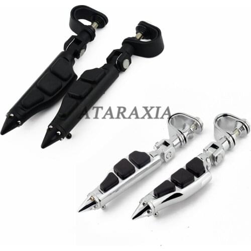 Motorcycle 1.25" 32mm Highway Bar Mount Clamp Bracket Foot Pegs Foot Pedals Footrest Universal For Harley Honda Yamaha Suzuki
