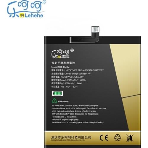 New Original LEHEHE Battery for Xiaomi9Se Mi9 SE Mi 9SE BM3M 3070mAh Smartphone Batteries Replacement with Tools Gifts