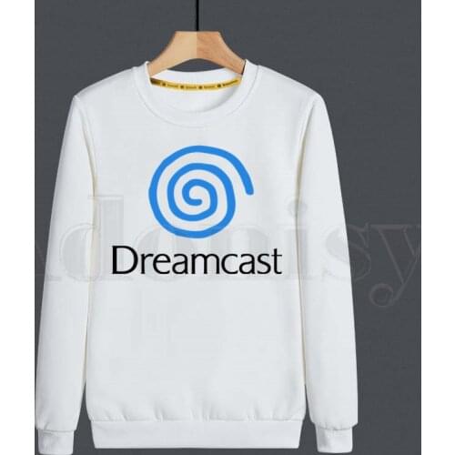 Dreamcast Harajuku Solid Color Hoodies Fashion Men/Women Long Sleeve Hoodies StreetWear Sweatshirt