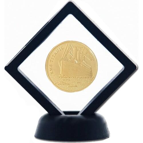 1912 Titanic Anniversary Memory Of Rms Victims Gold Commemorative Coin For The Titanic Fans W/ Plastic Frame