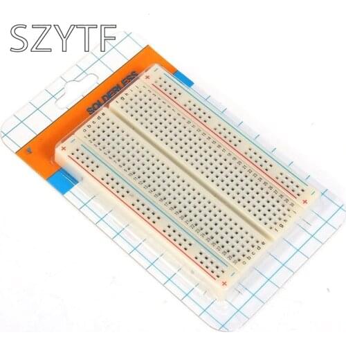 PCB Test Mini Breadboard Bread Board 400 Contacts Available 8.5 x 5.5cm New 8.5*5.5 CM FREE SHUPPING