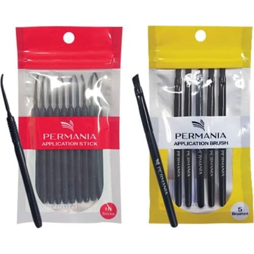 Permania Application Brush Dye Stick For Consistent Mixing To Easy Application Of Eyelash And Eyebrow Professional Make Up Sets