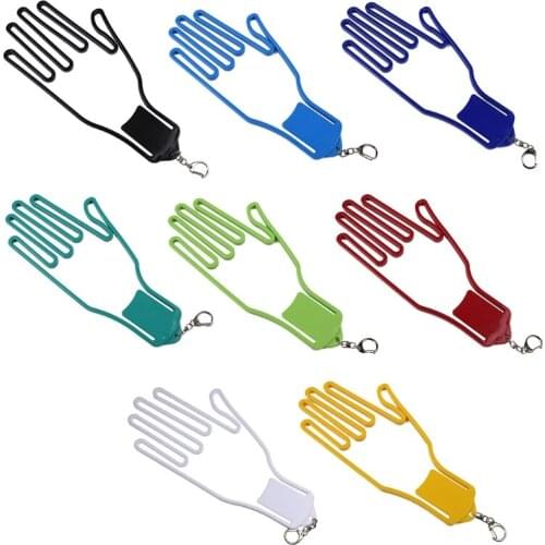 Plastic Golf Glove Holder with Key Chain Golfer Tool Keeper Rack Dryer Hanger Dropship
