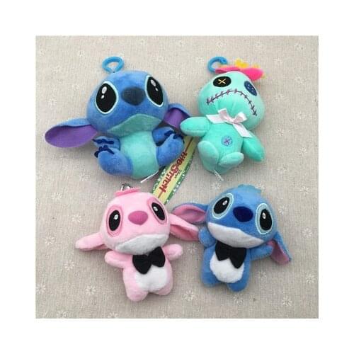 Disney Stitch 99851 Anime Plush Keychain Cartoon Doll chain Toy Pendant Ornament Children Birthday Gifts