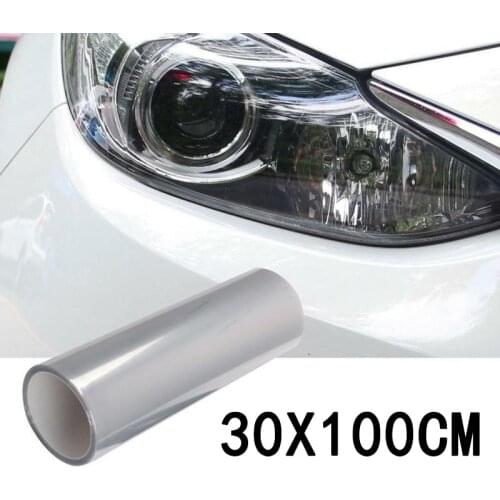 100*30cm Car Transparent Light Protector Film Auto Car Smoke Fog Light Headlight Taillight Tint Vinyl Film Car Styling