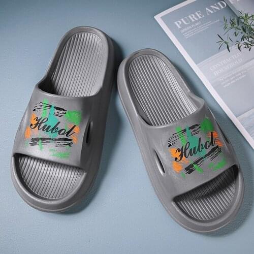 Unisex Home Sandals Men Women Slippers Thick Sole Indoor Shoes Bathing Non-slip Flip Flops Lovers Floor Zapatillas de hombre