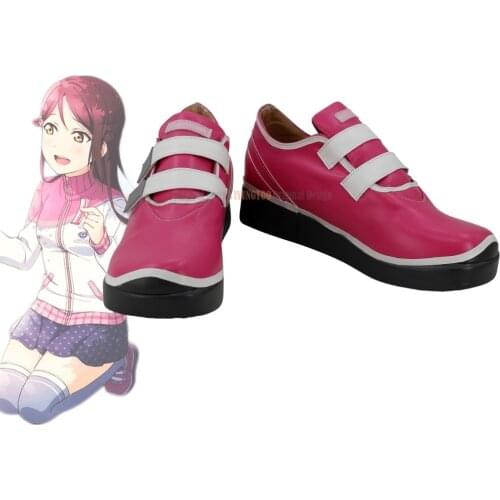 Riko Sakurauchi Cosplay Shoes Love Live Cosplay Boots Custom Made Any Size