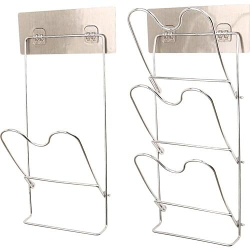 Cabinet Door Mount Lid Rack Wall Pot Lid Organizer For Pan Lid Aluminum Pan Cover Storage Holder For Kitchen Cabinet Steady