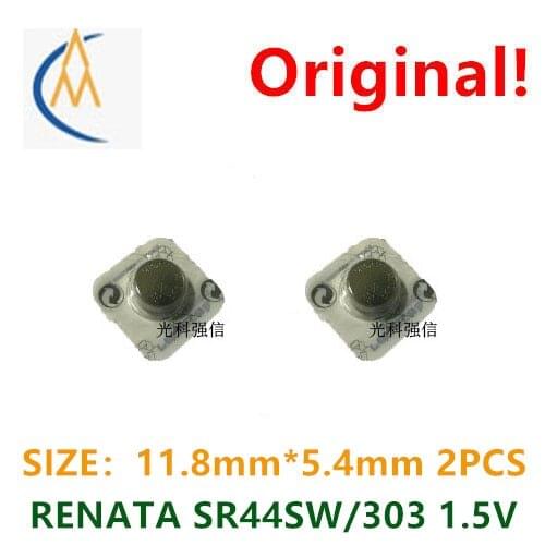 2PCS Spot supply of original imported Swiss sr44w silver oxide battery 303sr1154sw. Sr44sw watch machinery and equipment