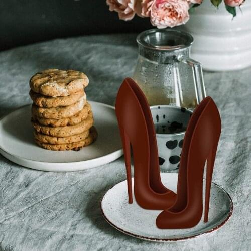 Fondant Shoe Chocolate Mould High Heel Cute Candy Sugar Paste Mold for Cake Decorating DIY Home Baking Suger Craft Tools
