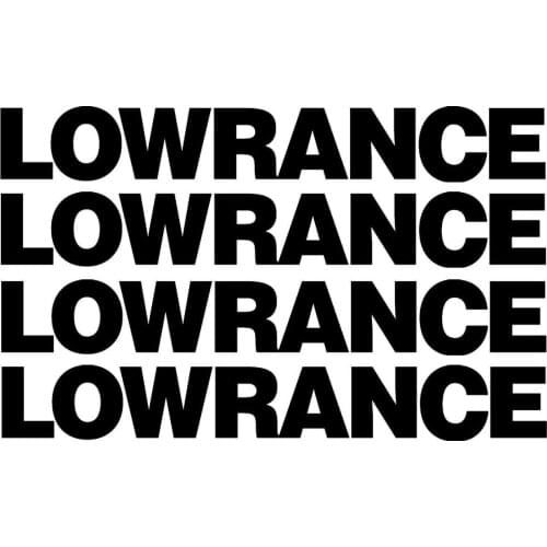 For 1Set Lowrance Winshield Boat Decals Sticker Set 4 Bass Catfish Trout Lure Swimbait Car Styling