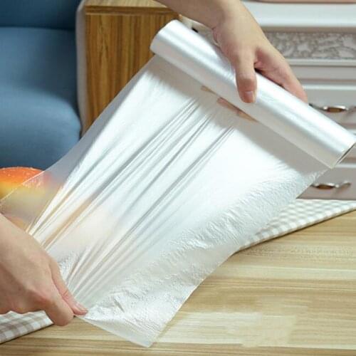 1 Roll Food Storage Preservation Bags Packaging Film Food Saver Plastic Bag Thickened Saran Wrap Vacuum Sealer General