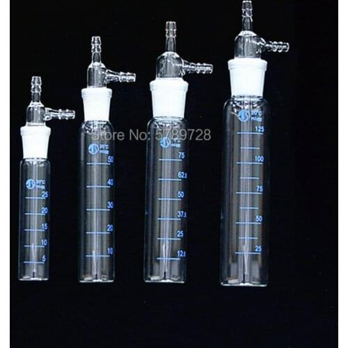 1pcs Large impact absorber bottle, environmental protection experiment absorber tube,used for laboratory gas sampling 25-275ml