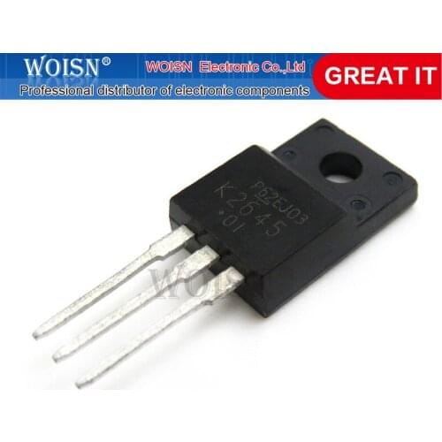 10PCS 2SK2645 K2645 TO-220F 600V 9A 1.2 MOSFET N-Channel transistor new original In Stock