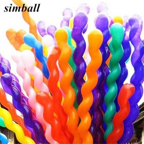 10pcs/lot Long 36inch Screw Thread Latex Balloon Float Air Balls Inflatable Wedding Birthday Party Baloon Decoration Globos Toys