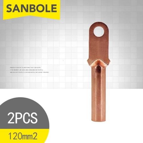 2pcs Copper Terminals DT-120 Connection 120mm2 For Plastic Case Circuit Breaker 120 Square