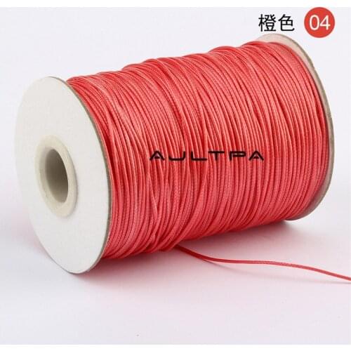 20Pcs 3mm Width 40Meters Waxed Cotton Leather Cord DIY Handmade Beading Bracelet Jewelry Round Thread String Rope