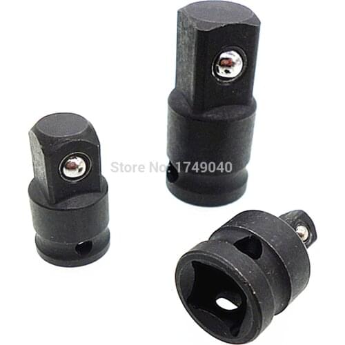 3pc Impact CR-MO Socket Wrench Reducer Adapter Converter Set Tools Kit Step Down Adaptors 1/2" 3/8" 1/4" Square Drive