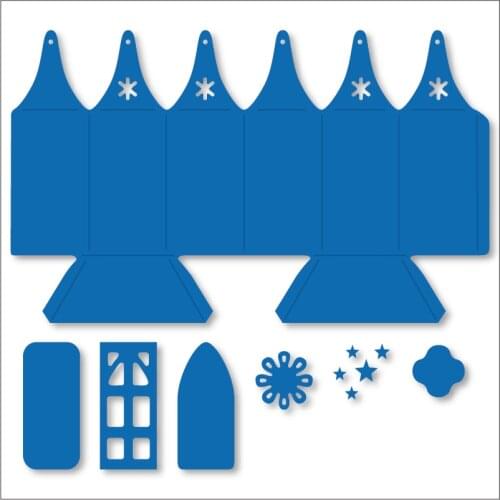 3D Fancy Folded Gift Box Frame Cutting Dies Metal Embossing Stencil Craft For DIY Scrapbooking Photo Cards Album Book Decoration