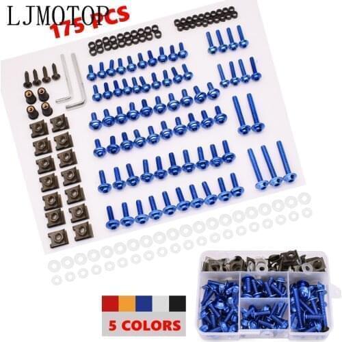 Aluminum Motorcycle Fairing Screws Nuts Kit Moto Body Work Bolts Screw For Suzuki rmz 250 450 drz 400 sm RMX250 RMZ250 RMZ450