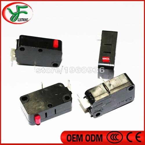 Free shipping 10 pcs Microswitch for SANWA joystick /2 terminals micro switch for LED joystick /Arcade Game Machine Parts