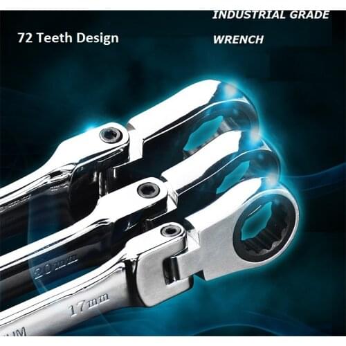 Free Shipping Rotatable Design Patent Driven Design Monkey Dual Ratchet Wrench Gear 180°Dual CRV72 Teeth B5-1035