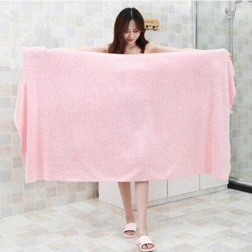 Quick-drying Bath Towel Cotton Beach Towel 180*90cm Increase Thickening Polyester Velvet Coral Velvet Absorbent Home Large Towe