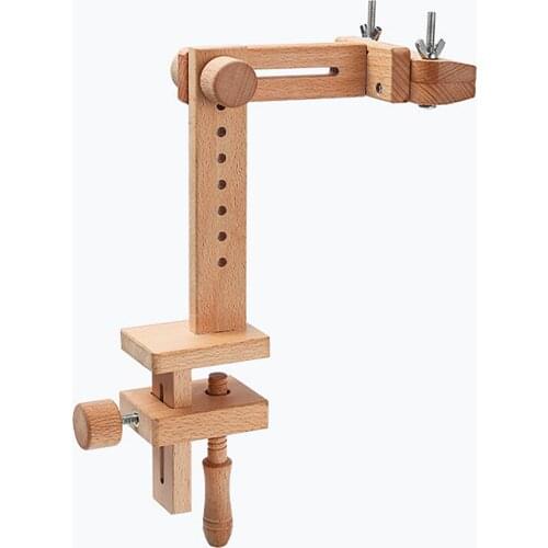 Wooden Embroidery Stand Hoop Adjustable Desktop Stand Cross Stitch Rack Frames Rings Wooden Embroidery Frame Embroidery Tools