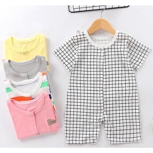 Baby Onesie Short Sleeves Summer Newborn Clothes Thin Baby Hayi Climbing Clothes Infantil Jumpsuit Toddler Romper
