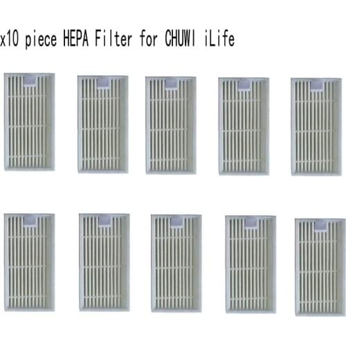 10 pcs HEPA Filter for vacuum cleaner CHUWI ilife v5s ilife v5 pro v1 V3 V3+ v5pro ilife x5 robot vacuum cleaner parts