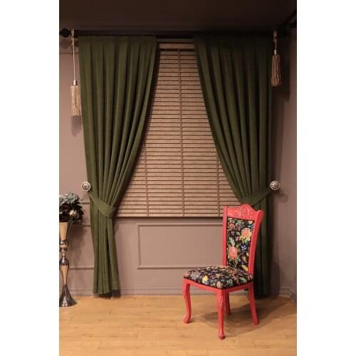Ready Backdrop Curtain. Pleated Backdrop Curtain. Panama. Ready made Curtain. Fitted Wing. Wing Curtain 80 cm x 265 cm