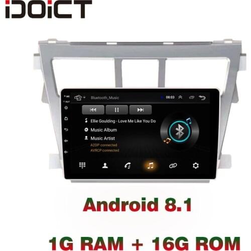 IDOICT Android 8.1 Car DVD Player GPS Navigation Multimedia For Toyota Vios Yaris Radio 2008-2013 car stereo bluetooth