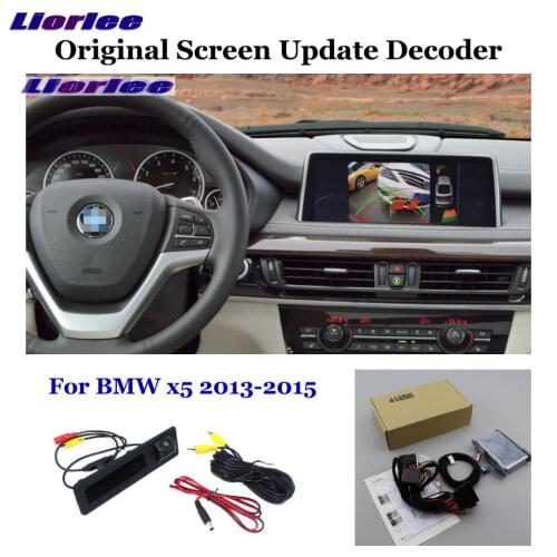 Car Rear View Backup Camera For BMW X5 Series E70 F15 X6 E71 F16 2010-2020 Reversing Parking CAM HD Decoder