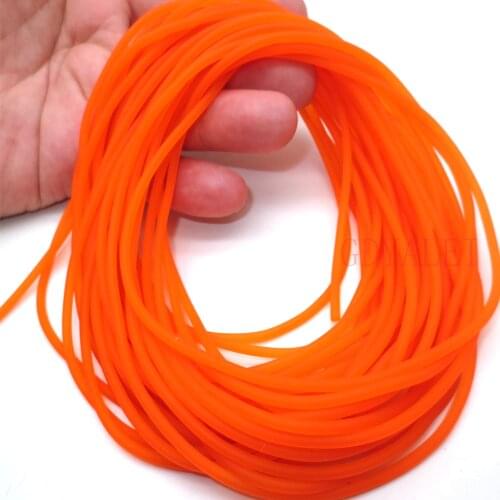 1:7 5-10meters Rubber Fishing Rope Diameter 2.2mm Solid Elastic Rubber Line 1 Meter Stretch 7 Times Elastic Fishing Line