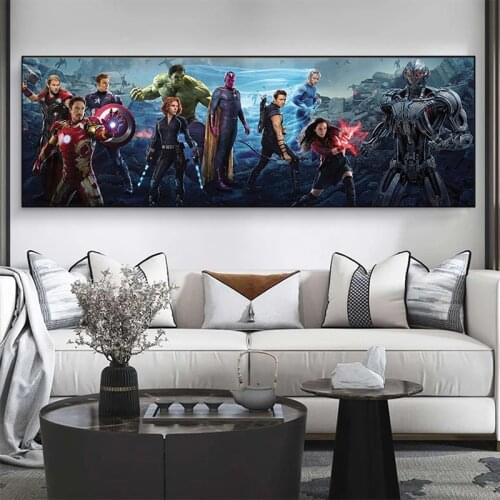 Marvel EndGame Anime Poster Movie Avengers Canvas Painting and Prints Wall Art Pictures for Living Room Home Decoration Cuadros