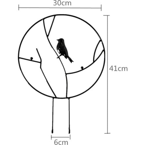 Metal Garden Trellis For Climbing Plants Black Coating Rust-Proof Vine Plant Iron Support Garden Vine Decorations
