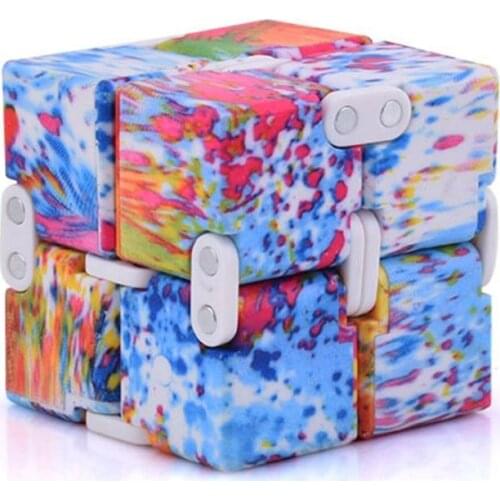 Mini Fidget Finger Toy Infinity Square Fidget Toy Lightweight Easy to Carry Decompression Toy for Anxiety Disorder Autism