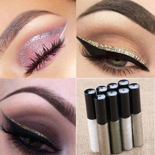 Fashion Liquid Glitter Eyeliner Waterproof Long Lasting Makeup Cosmetic Tools