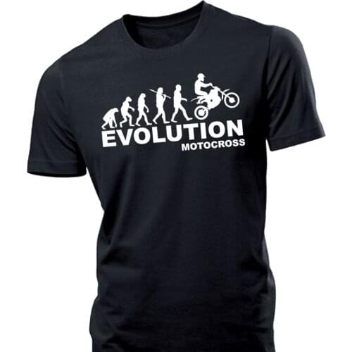 2019 New Summer Men Hot Sale Fashion Evolution Motocross Mens T Shirt Moto X Motox Crosser Trial Biker Dirt Quad