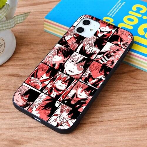 For iPhone Todoroki shoto collage Soft TPU border Apple iPhone Case