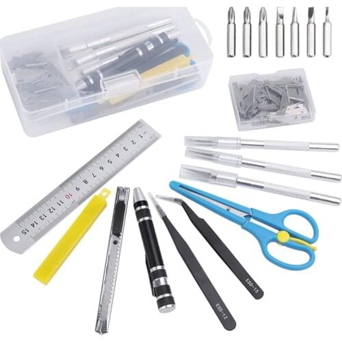 LMDZ Precision Carving Craft Knife Set Hobby Knife Art Knife with Blades Tweezers Stencil Making Kit for Art Scrapbooking