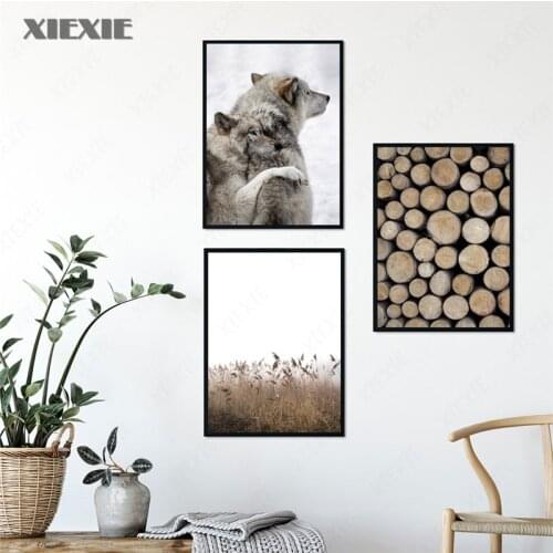 Wheat Plant Dune Tree Poster Feeling Quote Wall Art Print Canvas Painting Nordic Posters and Prints Wall Picture for Living Room