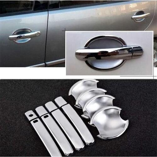 Non-Rusty Chrome Door Handle Bowl Cover Cup Overlay Trim For VolksWagen Polo