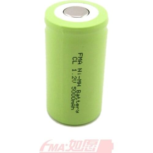 Ni-MH 1.2V 5000MAH Size:C 26*49mm Rechargeable Battery for FlashLight Radio Toys