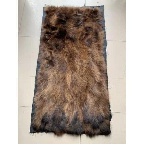 Natural real genuine raccoon Fur Blanket leather Soft plate Mattress Clothing fabric Plates material