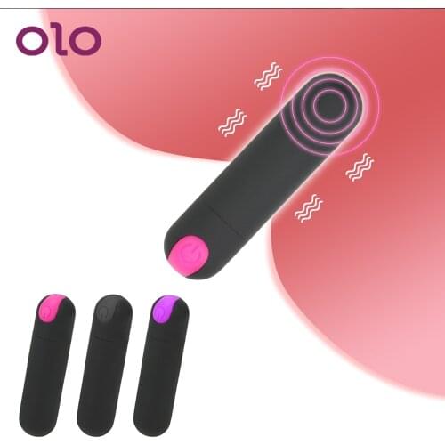OLO 10 Speed Mini Bullet Vibrator Powerful Finger Design G-spot Massager Strong Vibration USB Rechargeable Sex Toys for Women