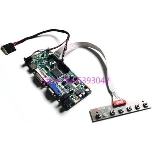 Fit LP156WH3 (TL)(A1)/(TL)(A2)/(TL)(A3) LVDS LCD panel 1366*768 40-Pin VGA DVI WLED M.NT68676 screen controller board kit